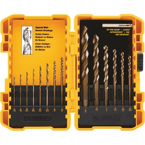 Pilot Point&reg; Drill Bit Set, 14 Pieces, High Speed Steel Infinity Industrial Services Inc.
