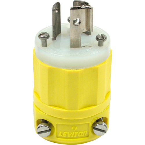 2-Pole 3-Wire Grounding Locking Plug, Nylon, 15 Amps, 250 V, L6-15P Infinity Industrial Services Inc.