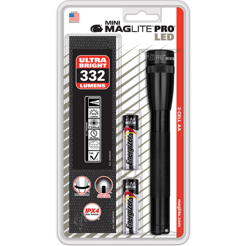 Mini&reg; PRO Flashlight, LED, 332 Lumens, AA Batteries Infinity Industrial Services Inc.