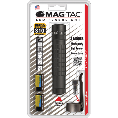 Lampes de poche tactiques Mag-Tac, DEL, 310 lumens, Piles CR123 Infinity Industrial Services Inc.