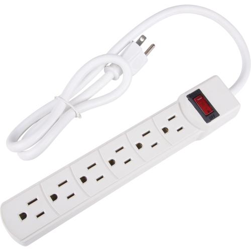 Surge Suppressor, 6 Outlets, 200 J, 1875 W, 3' Cord Infinity Industrial Services Inc.