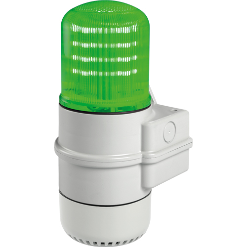 Streamline&reg; Modular Multifunctional LED Beacons, Continuous/Flashing/Rotating, Green Infinity Industrial Services Inc.
