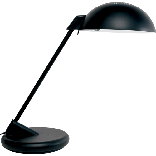 Desk Lamp, 100 W, Incandescent, Black Infinity Industrial Services Inc.
