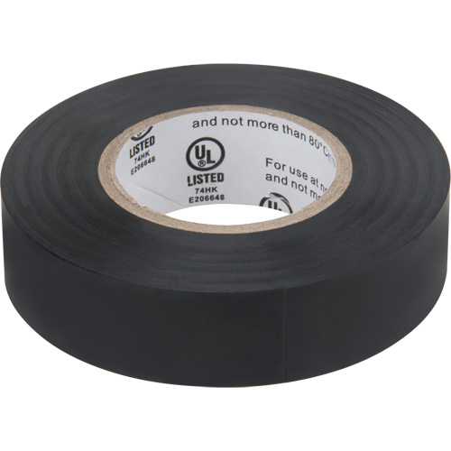 Electrical Tape, 19 mm (3/4") x 18 M (60'), Black, 7 mils Infinity Industrial Services Inc.