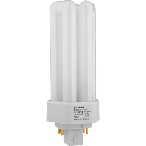 Dulux&reg; D/E/IN Amalgam Triple-Tube Compact Fluorescent Lamp, T (T4), 42 W, 4100 K, G24Q-4 Base, 16000 hrs. Infinity Industrial Services Inc.