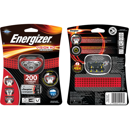Vision Headlight, LED, 200 Lumens, 8.5 Hrs. Run Time, AAA Batteries Infinity Industrial Services Inc.