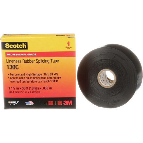 Ruban d'&eacute;pissure en caoutchouc sans doublure Scotch, 38 mm (1-1/2") " la, 9 m (30') " lo Infinity Industrial Services Inc.