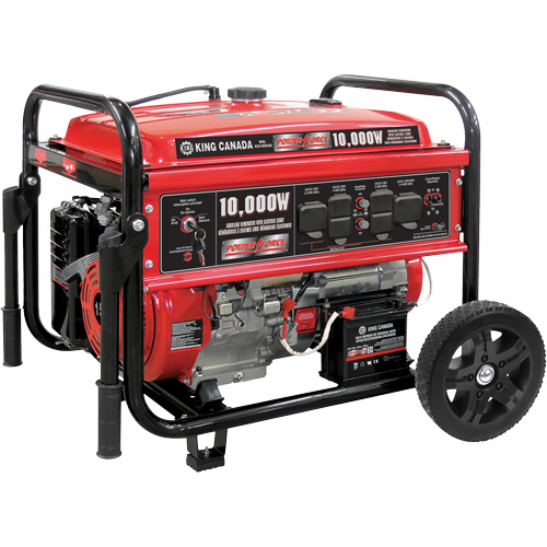 G&eacute;n&eacute;ratrice &agrave; essence &agrave; d&eacute;marreur &eacute;lectrique, 10000 W de surtension, 7500 W nominale, 120 V/240 V, R&eacute;servoir de 25 L Infinity Industrial Services Inc.