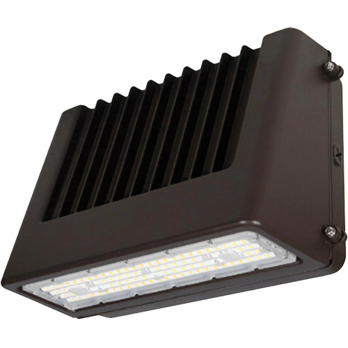 Wall Pack Light Fixture, LED, 120 V, 80 W, 6.5" H x 9.3" W x 14.4" D Infinity Industrial Services Inc.
