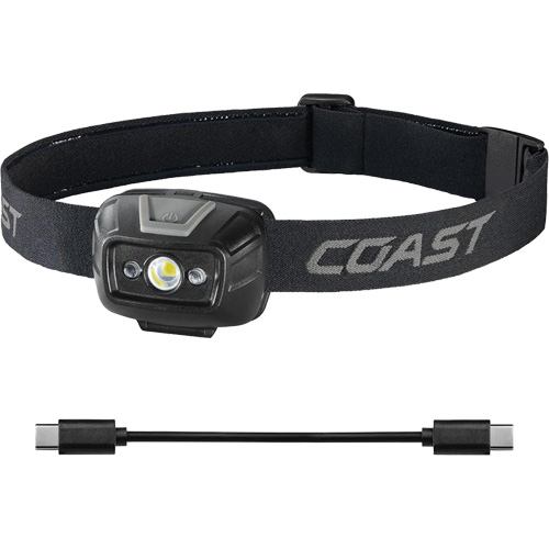 FL20R Dual Colour Wide Angle Flood Headlamp, LED, 520 Lumens, 2.5 Hrs. Run Time, Rechargeable Batteries Infinity Industrial Services Inc.