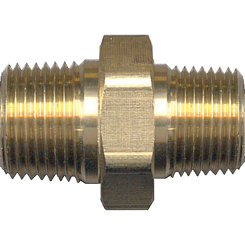 Reducing Hex Nipple, Brass, 1/4" x 1/8", NPT x NPT Infinity Industrial Services Inc.
