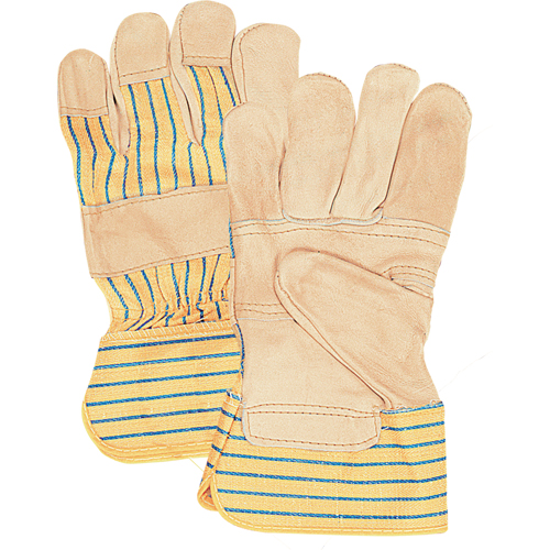 Fitters Patch Palm Gloves, Large, Grain Cowhide Palm, Cotton Inner Lining Infinity Industrial Services Inc.