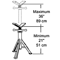 Heavy-Duty Pipe Jack, 2500 lbs. Load Capacity Infinity Industrial Services Inc.