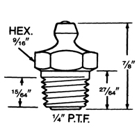 Raccord, Filetage de 1/4"-18 Infinity Industrial Services Inc.