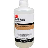 Scotch-Weld Instant Adhesive CA100, Off-White, Bottle, 1 lbs. Infinity Industrial Services Inc.