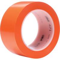 471 Vinyl Tape, 50.8 mm (2") W x 32.9 m (108') L, 5.2 mils, Orange Infinity Industrial Services Inc.