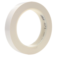 471 Vinyl Tape, 25.4 mm (1") W x 32.9 m (108') L, 5.3 mils, White Infinity Industrial Services Inc.