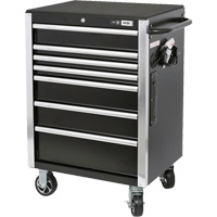 HDRC2807 HD Series Roller Cabinet, 7 Drawers, 27-4/5" W x 21-27/50" D x 40-31/100" H, Black Infinity Industrial Services Inc.