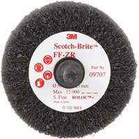 Brosse &agrave; lamelles pour la coupe et le polissage Scotch-Brite, Oxyde d'aluminium, Grain Fin, 2" x 1" x 1/4" Infinity Industrial Services Inc.
