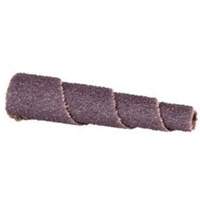 Cartouche de bande abrasive conique ALO, 80 Grain, 1" dia., Oxyde d'aluminium, 2" lo, 3/16" Dimension de l'arbre Infinity Industrial Services Inc.