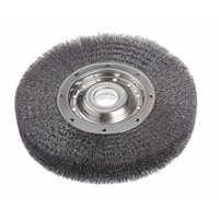 Crimped Wire Wheel Brushes - Wide Face, 6" Dia., 0.0118" Fill, 2" Arbor Infinity Industrial Services Inc.