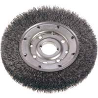 Crimped Wire Wheel Brushes - Narrow Face, 6" Dia., 0.014" Fill, 1-1/4" Arbor Infinity Industrial Services Inc.