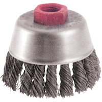 Knot Wire Cup Brushes - High Speed Small Grinder, 2-3/4" Dia. x M10x1.25 Arbor Infinity Industrial Services Inc.
