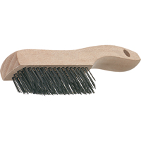 Brosses de grattage &agrave; manche &agrave; patin, garnissage en V, Acier, 4 x 16 rangs de fils, Longueur 19-3/4" Infinity Industrial Services Inc.