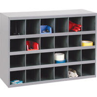 Armoires pour bacs de rangement en acier, 33-3/4" la x 12" p x 23-7/8" h, Gris Infinity Industrial Services Inc.