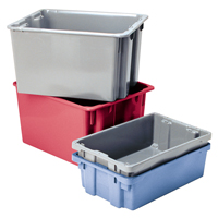 Contenants Stack-N-Nest Polylewton, 15,1" x 30,1" x 24", Bleu Infinity Industrial Services Inc.