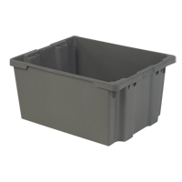 Contenants Stack-N-Nest Polylewton, 15,1" x 30,1" x 24", Gris Infinity Industrial Services Inc.
