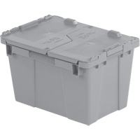 Flipak&reg; Polyethylene Plastic (PE) Distribution Containers, 15.2" x 10.9" x 9.7", Grey Infinity Industrial Services Inc.