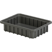 Divider Box&reg; Containers, Polyethylene, 10.8" W x 8.3" D x 2.5" H, Grey Infinity Industrial Services Inc.