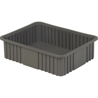Divider Box, Polyethylene, 20.9" W x 15.9" D x 6" H, Grey Infinity Industrial Services Inc.