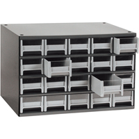 Modular Parts Cabinets, Steel, 20 Drawers, 17" x 10-9/16" x 2-1/16", Grey Infinity Industrial Services Inc.