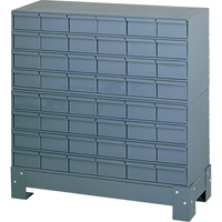 Casiers &agrave; tiroirs industriels avec base, 48 tiroirs, 34-1/8" la x 12-1/4" p x 33-3/4" h, Gris Infinity Industrial Services Inc.