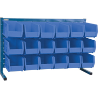 Louvered Rack with Bins, 18 Bins, 8-1/4" W x 36" D x 22" H Infinity Industrial Services Inc.