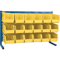 Louvered Rack with Bins, 18 Bins, 36" W x 8-1/4" D x 22" H Infinity Industrial Services Inc.