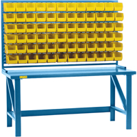 Louvered Rack with Bins, 36 Bins, 72" W x 15" D x 40" H Infinity Industrial Services Inc.