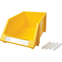 Bac empilable & &agrave; suspendre, 8-3/16" la, 6-3/16" h x 14" p, Jaune Infinity Industrial Services Inc.
