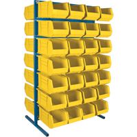 Support stationnaire deux c&ocirc;t&eacute;s pour bacs, 36" la x 24" p x 61" h, 56 bacs Infinity Industrial Services Inc.