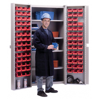 Deep-Door Combination Cabinet, 38" W x 24" D x 72" H, 4 Shelves Infinity Industrial Services Inc.