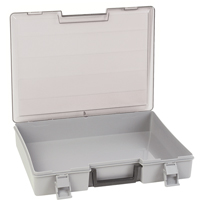 Compartment Case, Plastic, 15-1/2" W x 11-3/4" D x 2-1/2" H, Grey Infinity Industrial Services Inc.