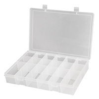 Compact Polypropylene Compartment Cases, 11" W x 6-3/4" D x 1-3/4" H, 18 Compartments Infinity Industrial Services Inc.