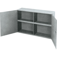 Armoires utilitaires, Acier, 2 Tablettes, 22-1/4" h x 33-3/4" la x 8-1/2" P, Gris Infinity Industrial Services Inc.