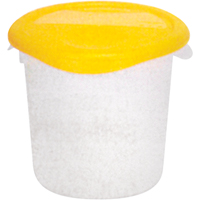 Round Storage Containers, 7-4/5" H x 8-1/2" D, 3.79 L Capacity, Clear Infinity Industrial Services Inc.