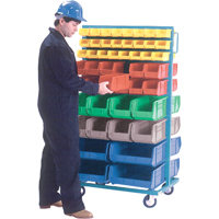 Mobile Bin Racks - Double Sided, 0 Bins, 36" W x 24" D x 67-1/2" H Infinity Industrial Services Inc.