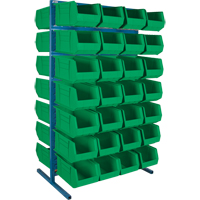 Support stationnaire deux c&ocirc;t&eacute;s pour bacs, 61" la x 56" p x 24" h, 56 bacs Infinity Industrial Services Inc.