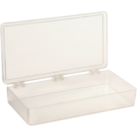 K-Resin Compartment Box, Plastic, 4" W x 8" D x 1-3/16" H, Transparent Infinity Industrial Services Inc.