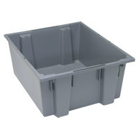 Stack & Nest Totes, 10" x 23.5" x 19.5", Grey Infinity Industrial Services Inc.